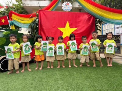 HOẠT ĐỘNG TẠO HÌNH DÁN HÌNH CHÚ BỘ ĐỘI